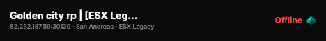 Golden city rp | [ESX Legacy] live status badge