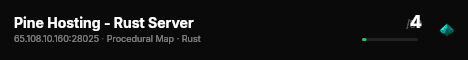Pine Hosting - Rust Server live status badge