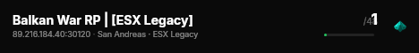 Balkan War RP | [ESX Legacy] live status badge