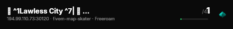 🔫 ^1Lawless City ^7| ⚖️ ^1Hardcore RP ^7| live status badge