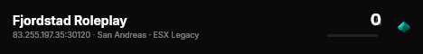 Fjordstad Roleplay live status badge