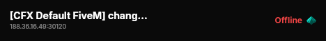 [CFX Default FiveM] change-me live status badge