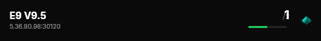 E9 V9.5 live status badge