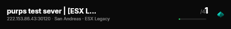 purps test sever | [ESX Legacy] live status badge
