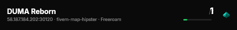 DUMA Reborn live status badge