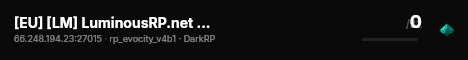 [EU] [LM] LuminousRP.net | CityRP 3 | NEW Semi-Serious live status badge