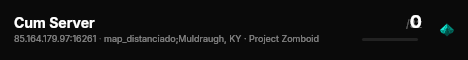 Cum Server live status badge