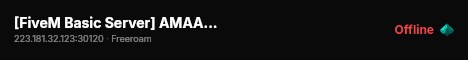 [FiveM Basic Server] AMAAN SERVER live status badge
