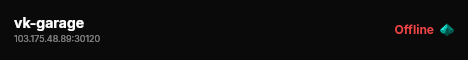 vk-garage live status badge