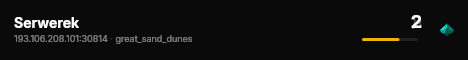 Serwerek live status badge