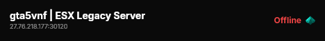gta5vnf | ESX Legacy Server live status badge