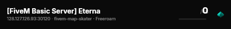[FiveM Basic Server] Eterna live status badge