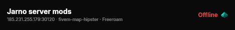 Jarno server mods  live status badge