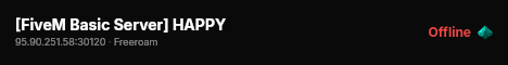 [FiveM Basic Server] HAPPY live status badge