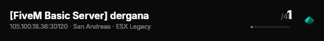 [FiveM Basic Server] dergana live status badge