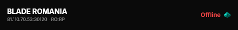 BLADE ROMANIA live status badge