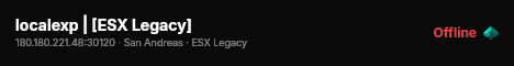 localexp | [ESX Legacy] live status badge