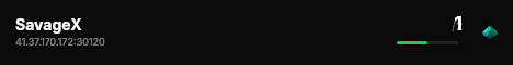 SavageX live status badge