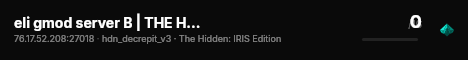 eli gmod server B | THE HIDDEN live status badge