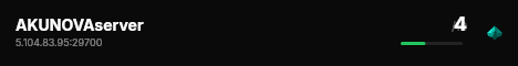 AKUNOVAserver live status badge