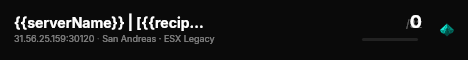 {{serverName}} | [{{recipeName}}] live status badge