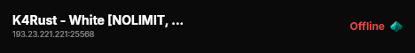K4Rust - White [NOLIMIT, VANILLA] live status badge