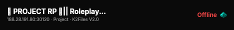 ✦ PROJECT RP ✦|| Roleplay Server ✦ RP PT1 CFW live status badge