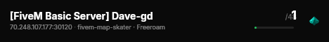 [FiveM Basic Server] Dave-gd live status badge