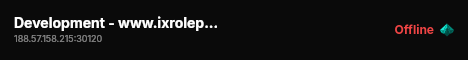 Development - www.ixroleplay.com live status badge