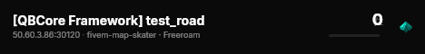 [QBCore Framework] test_road live status badge