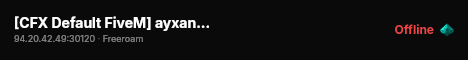 [CFX Default FiveM] ayxanserver live status badge
