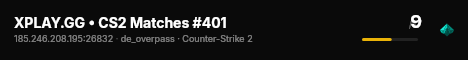 XPLAY.GG • CS2 Matches #401 live status badge
