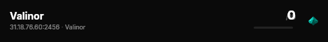 Valinor live status badge
