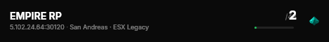 EMPIRE RP live status badge