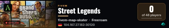 Street Legends live status badge