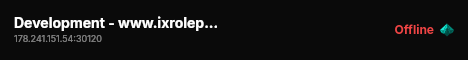 Development - www.ixroleplay.com live status badge