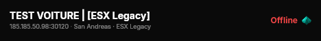 TEST VOITURE | [ESX Legacy] live status badge