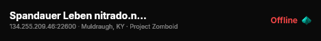 Spandauer Leben nitrado.net Zomboid live status badge