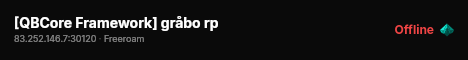 [QBCore Framework] gråbo rp live status badge