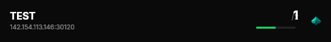 TEST live status badge