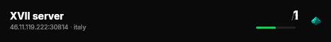 XVII server live status badge