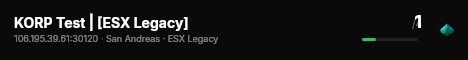 KORP Test | [ESX Legacy] live status badge