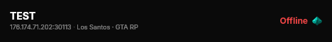 TEST live status badge