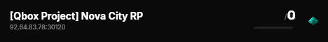[Qbox Project] Nova City RP live status badge