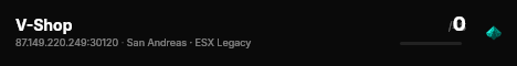 V-Shop live status badge