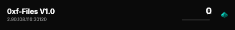 0xf-Files V1.0 live status badge