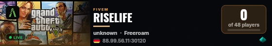 RISELIFE live status badge