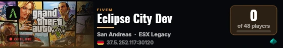 Eclipse City Dev live status badge