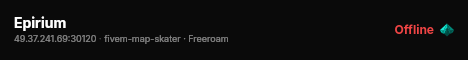 Epirium live status badge