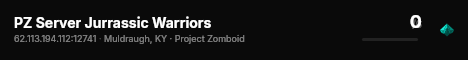 PZ Server Jurrassic Warriors live status badge